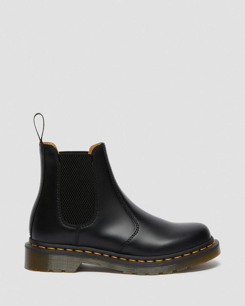 Dr Martens 2976 Smooth Leren Enkellaars Dames Zwart | NL 726GSO